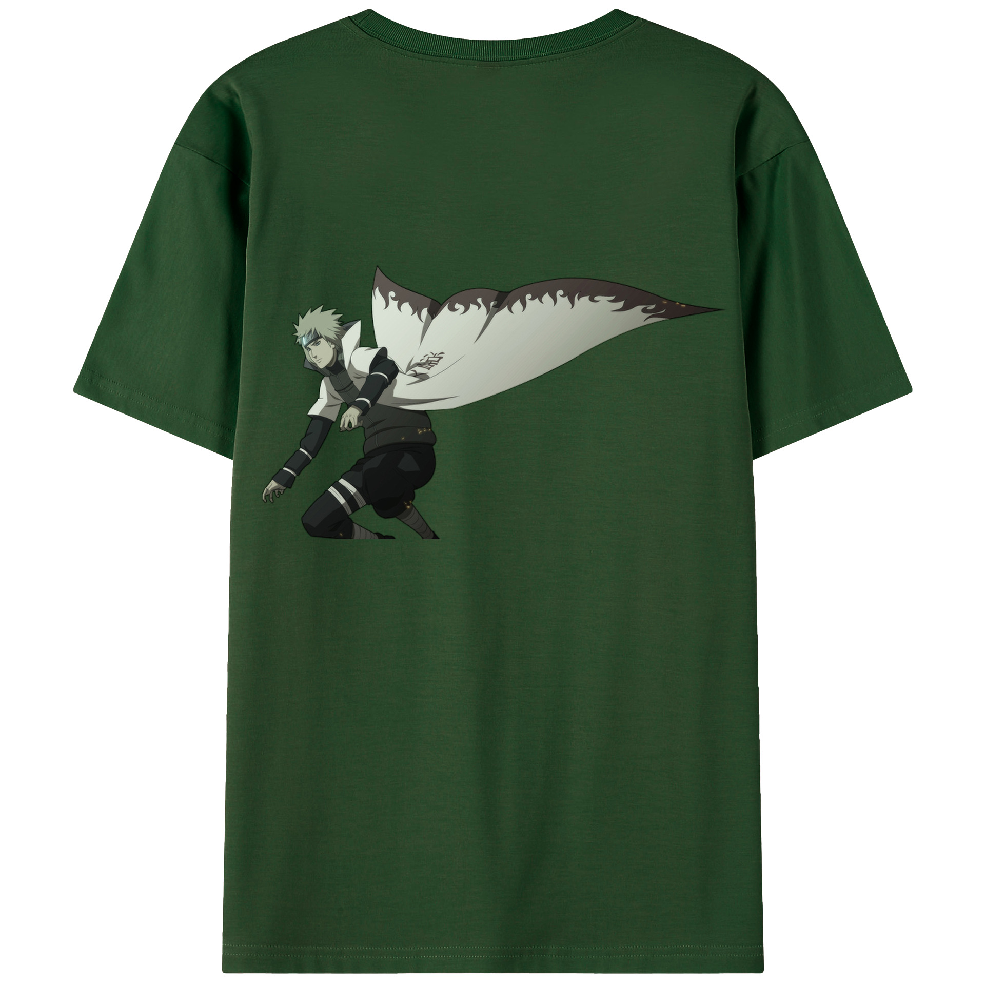 （画像用） NARUTO -ナルト- 波風 ミナト Namikaze Minato 綿100％半袖Tシャツ（背面プリント）